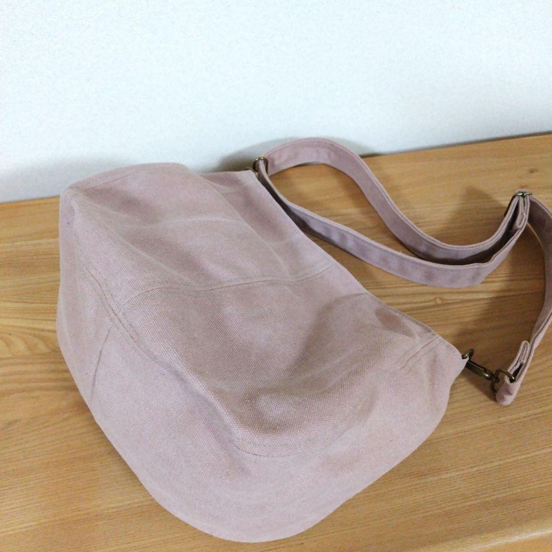 ハンドメイド、トートバック、帆布 ラウンド&ティアドロップ