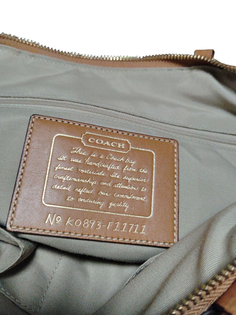 COACH パッチワーク トートバッグ A4可 シグネチャー レザー 金具　美品