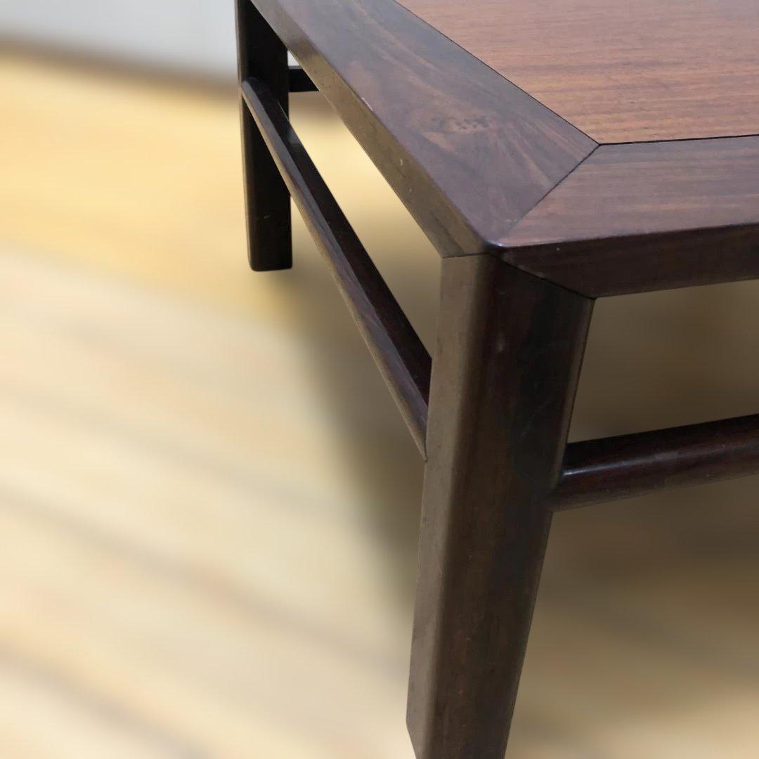 送料無料 昭和十七年 検印あり 無垢材 座卓 古家具 戦前 戦中 251215