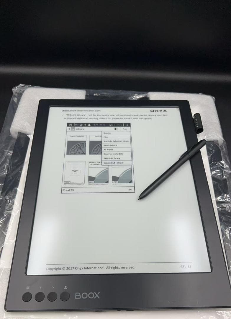 ザ*ポ様 BOOX MAX Carta 液晶ペンタブレット本体 ペン付きHSK