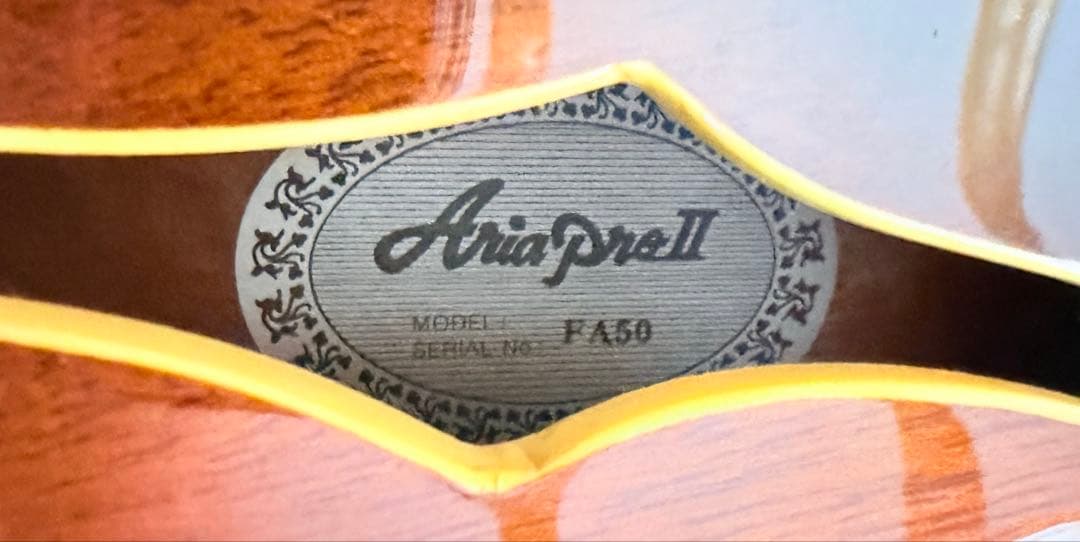 【希少】ARIA アリア FA50 フルアコ ピックアップ付き