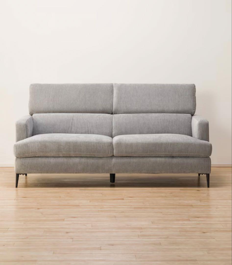 【近藤】ニトリ3人掛けソファ (サザーラ GY)