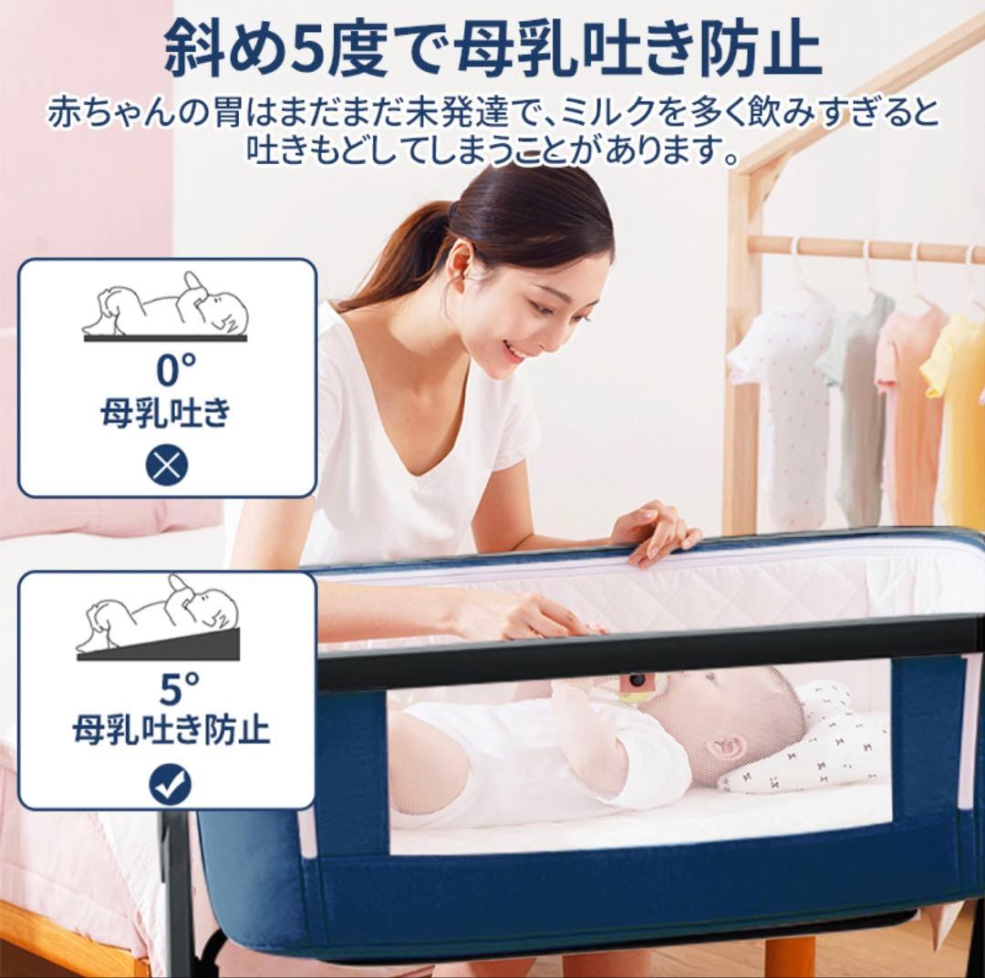 【新品】折り畳みベビーベッド 2025年モデル　カーキ