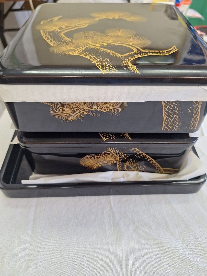 新品！河和田(越前)塗り二ッ重ね御重