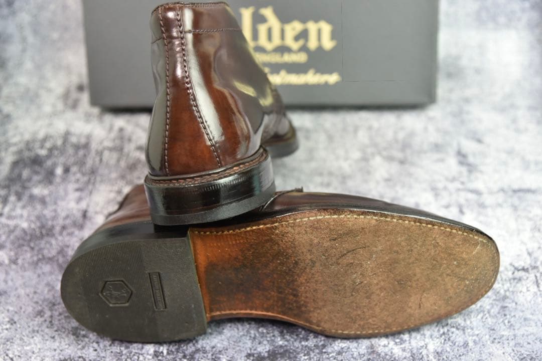 オールデン　コードバン　#1339　チャッカブーツ　7D　バーガンディ　ツリー付