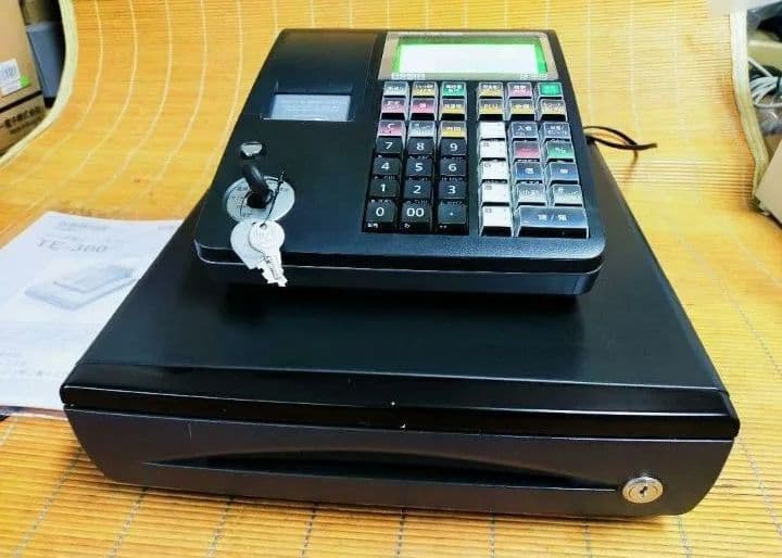 カシオレジスター　TE-300　フル設定無料　 送料無料人気機種　013099