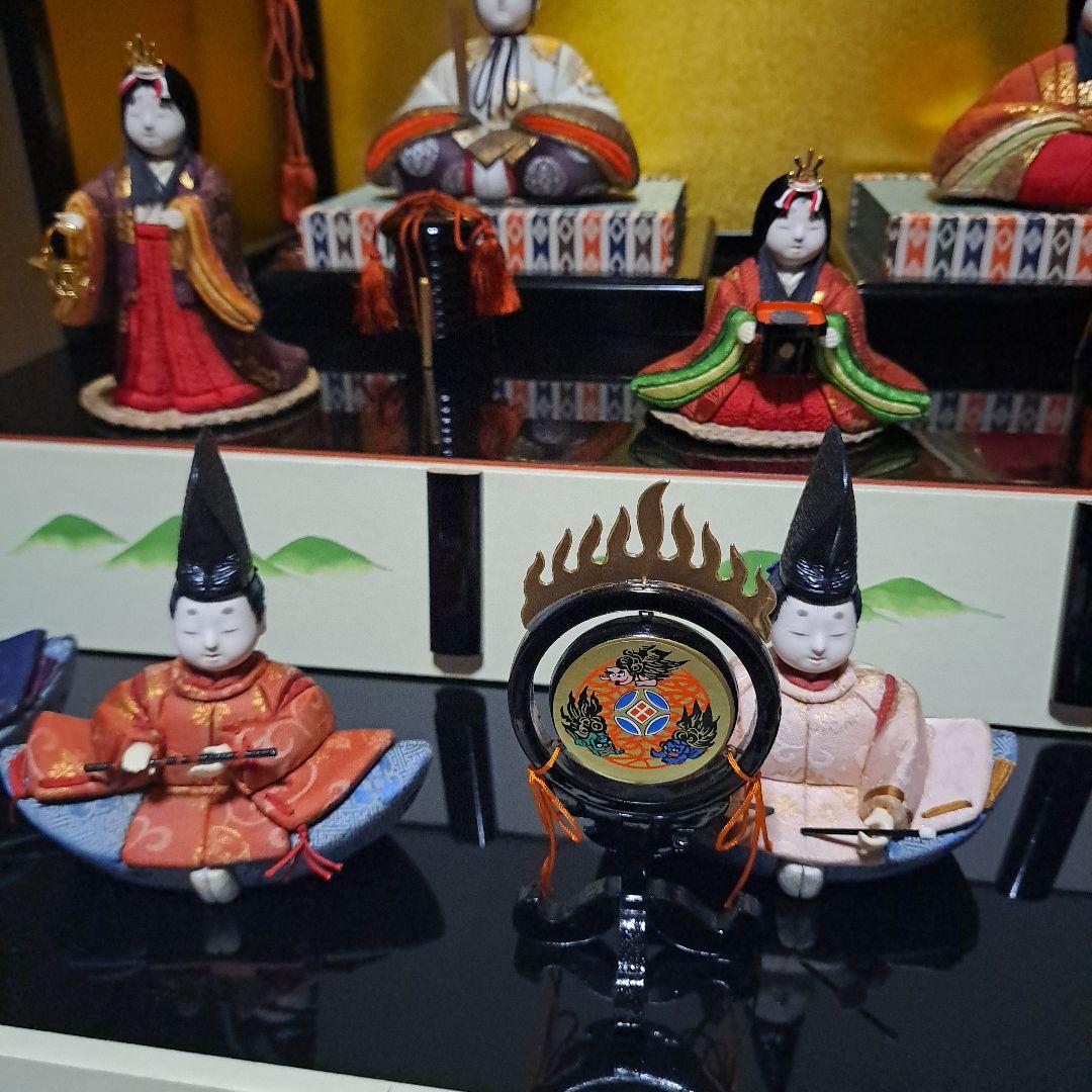 定価 65万 真多呂人形 京都 伝統工芸品 雛人形セット 15体 豪華 日本人形