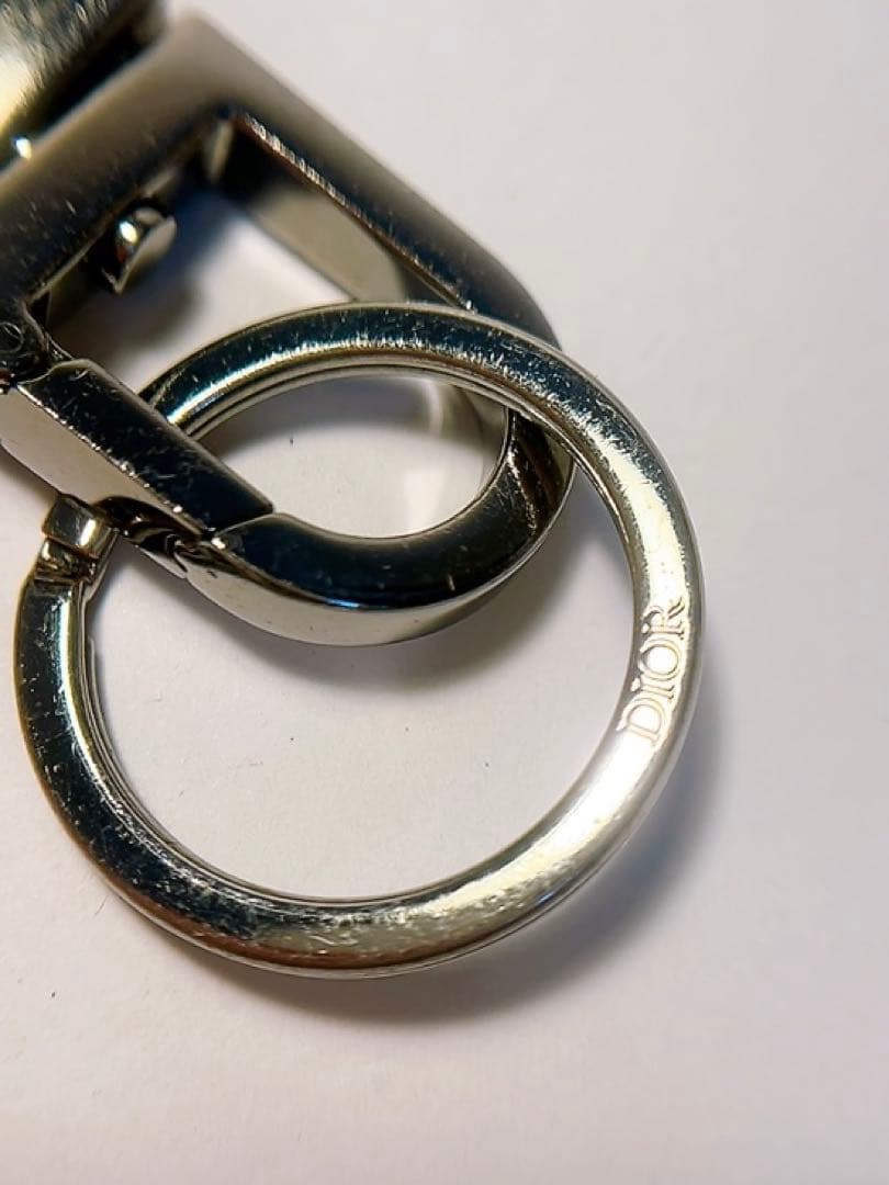 ディオール　Dior キーホルダー　キーリング　Dior ロゴ　ブラック