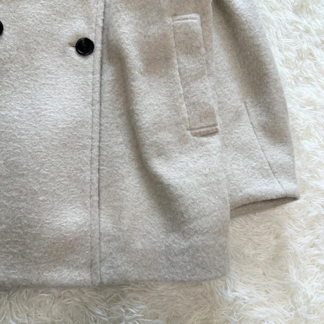 mystic シャギーミドルコートアイボリー サイズ2