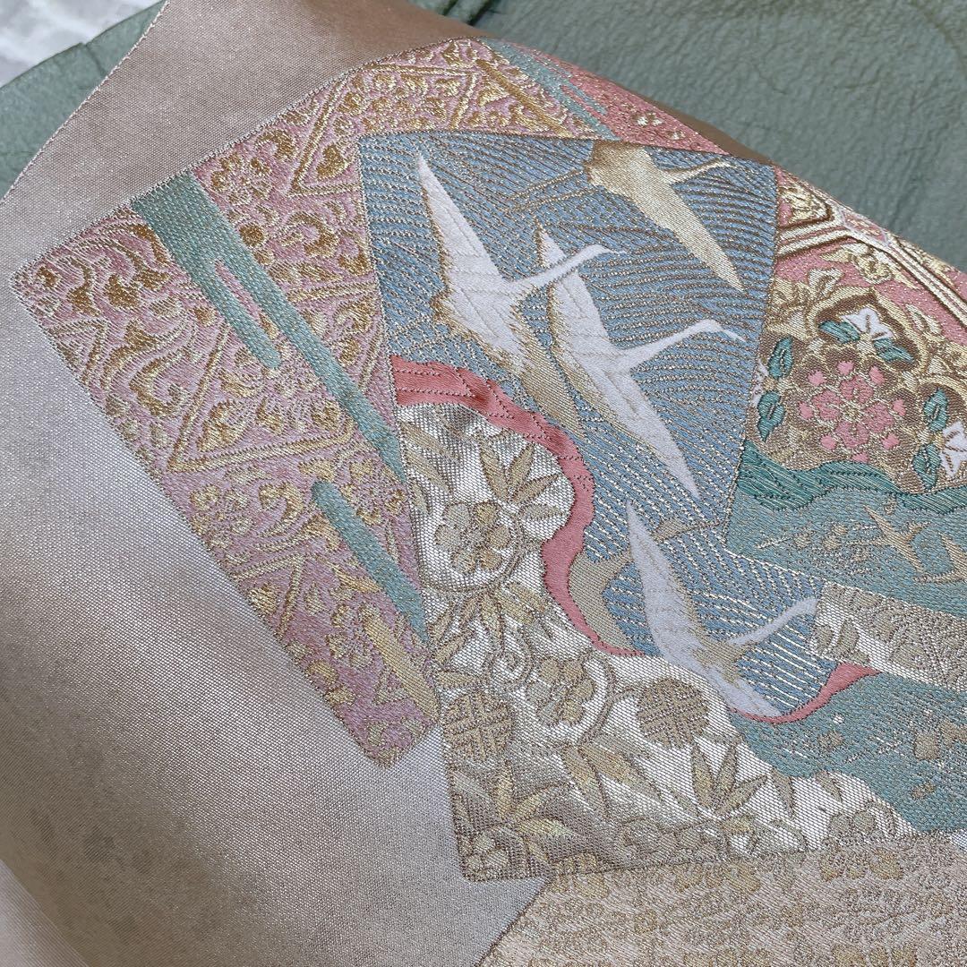 色無地　フルセット　小紋　躾糸付き　地紋　シンプル　礼装　カジュアル　着物　P4