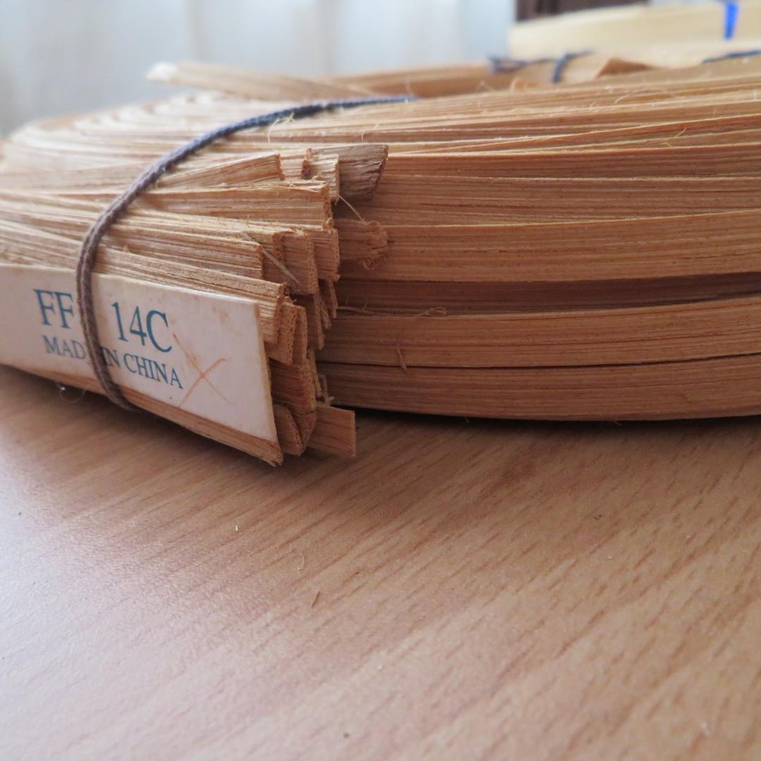 ハンドメイド　バスケット材料　リード　5点まとめて　約2,200g　木製　かご籠