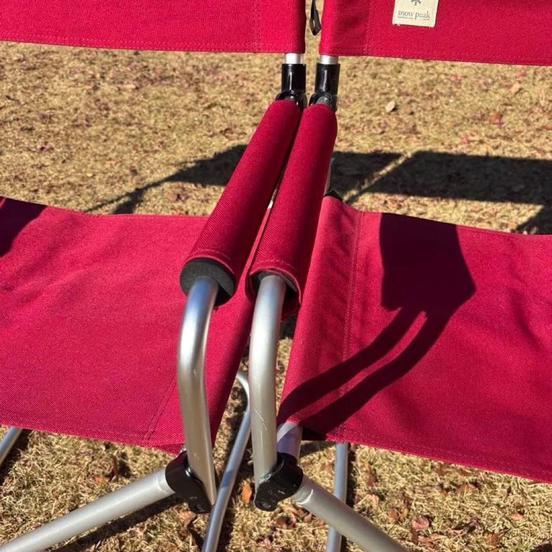 スノーピーク FDチェアワイド RD 4脚セット キャンプ チェア 折り畳み