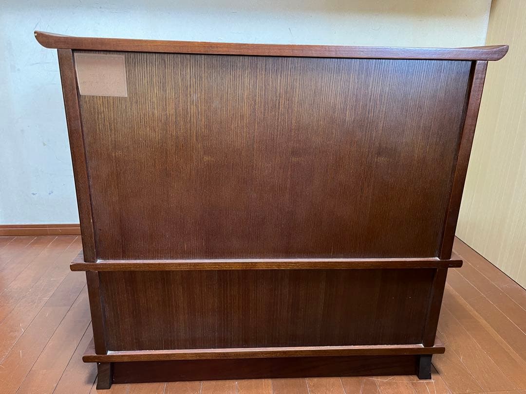 天然木 ケヤキ材 和製ヴィンテージ ライティングビューロー