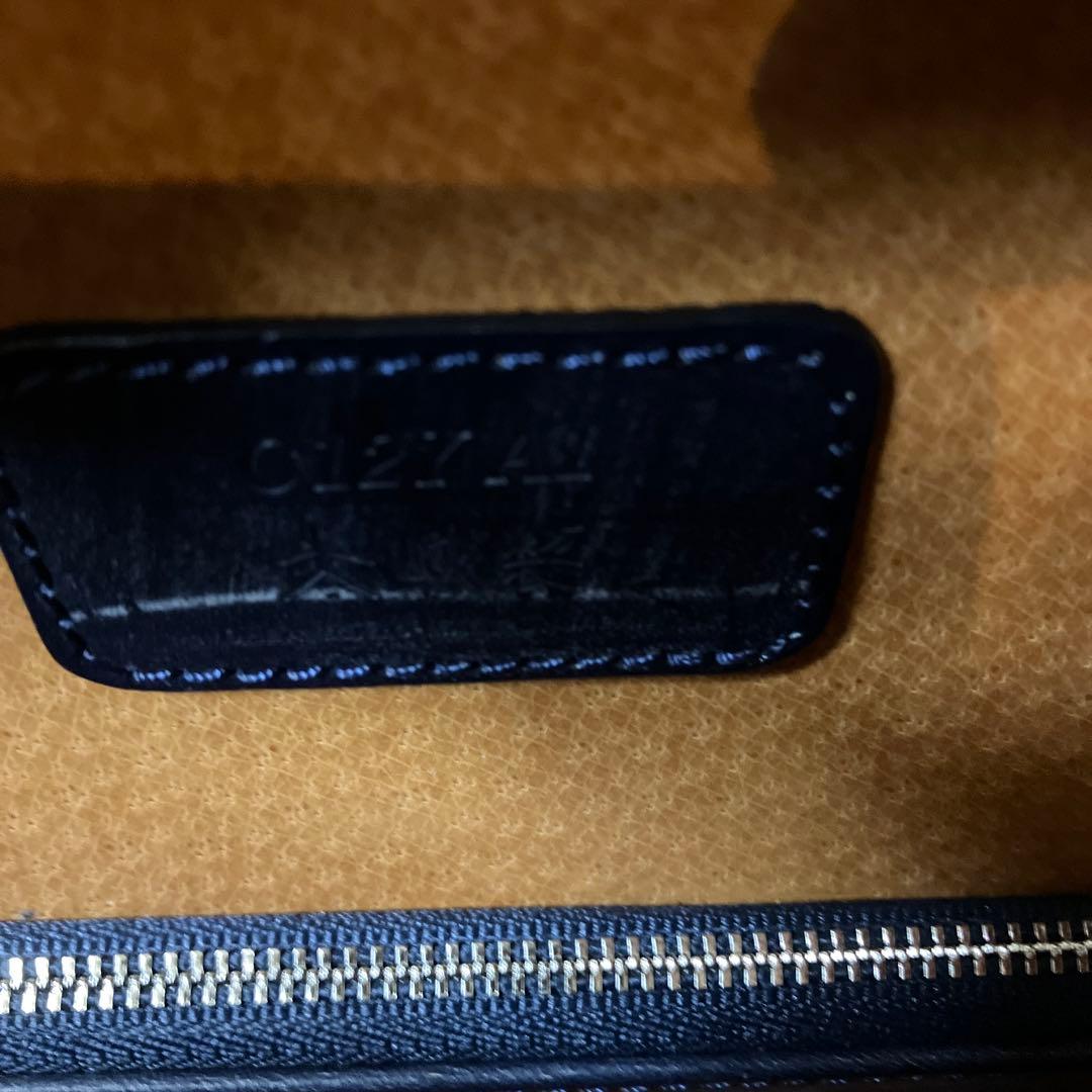 大峽製鞄ザ・ダレスバッグ【1135-BRD】(ネービー×錠前銀)大峡製鞄 超美品