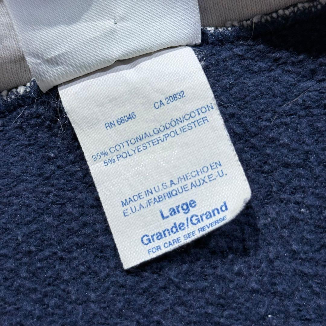 USA製 ディスカス ハーフジップスウェット ネイビー プルオーバー 90s