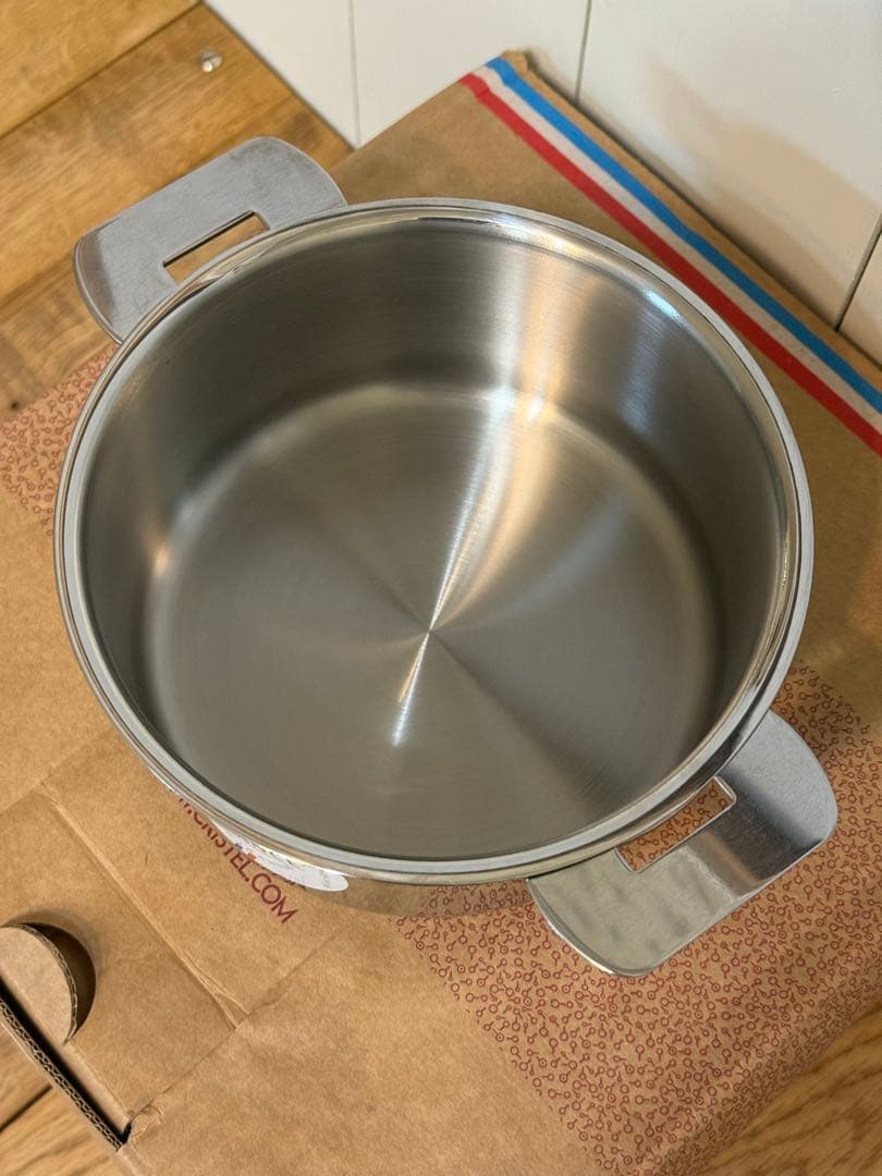 新品 CRISTEL グラフィット深鍋 14cm+18cm+ハンドルセット