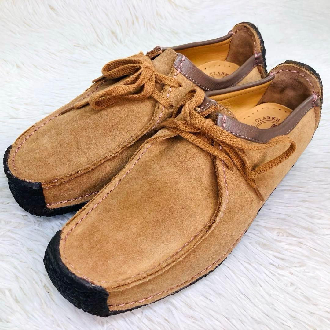 【極美品】Clarks UK4.5クラークス ナタリー ライトブラウン ワラビー