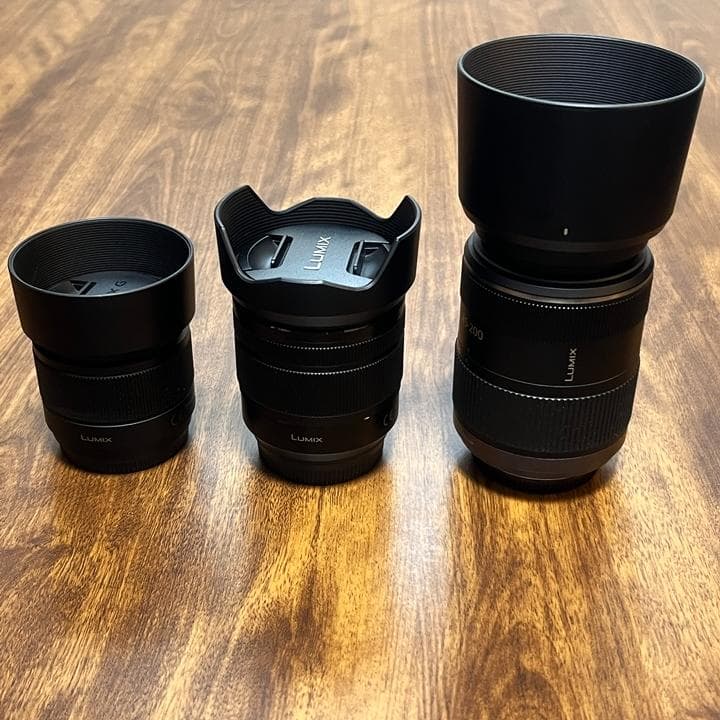 Panasonic LUMIX ミラーレス一眼GH5 レンズ3本 フラッシュ付き
