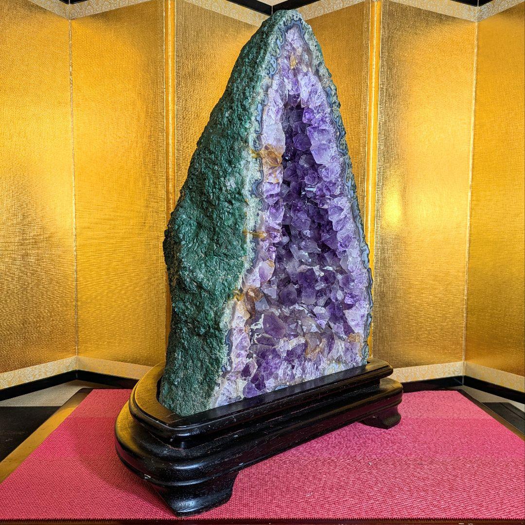 アメジストドーム 11.7㌔ 鑑賞石 観賞石 水石 盆石 天然石 鉱物 紫水晶