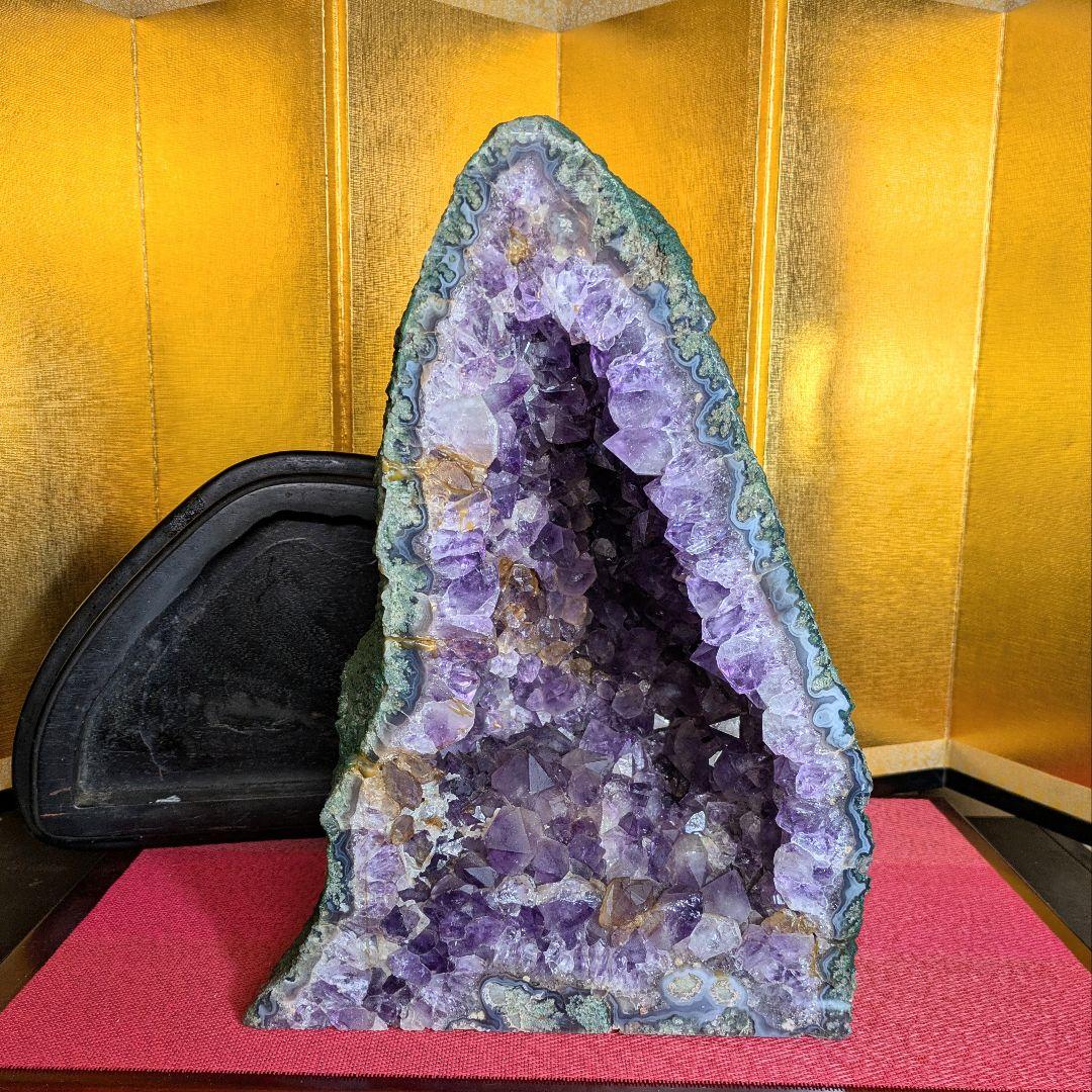 アメジストドーム 11.7㌔ 鑑賞石 観賞石 水石 盆石 天然石 鉱物 紫水晶