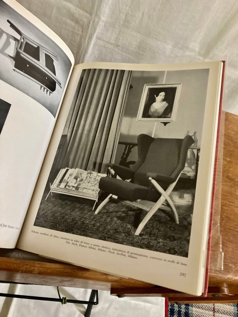 ビンテージ木製ケ-ス&本スタンド(開閉蓋式)