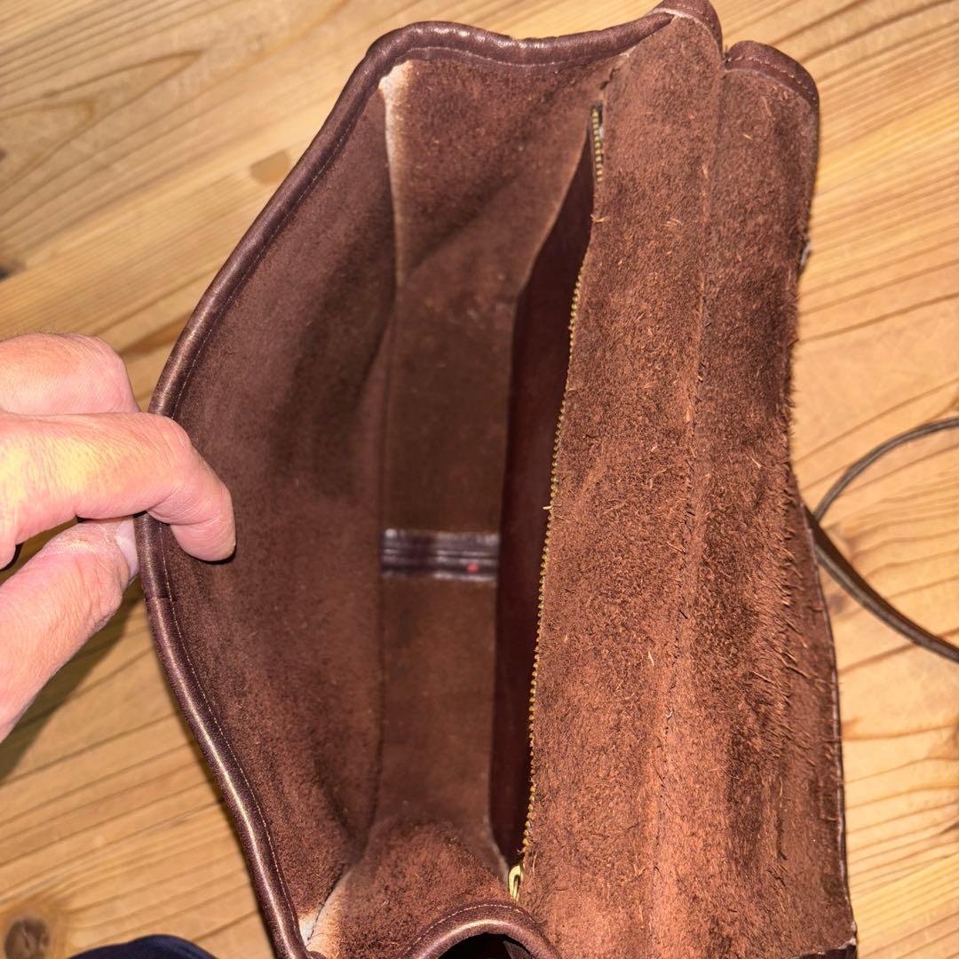 オールドコーチ ショルダーバッグ 2way ウィリス レザー 茶　USA製