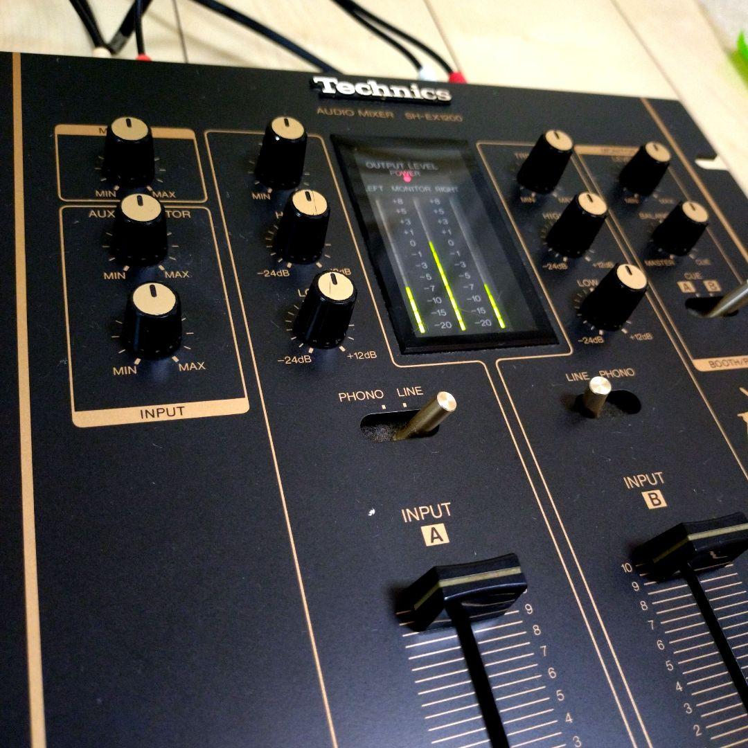 動作確認済み Technics DJ Mixer SH-EX1200 BK