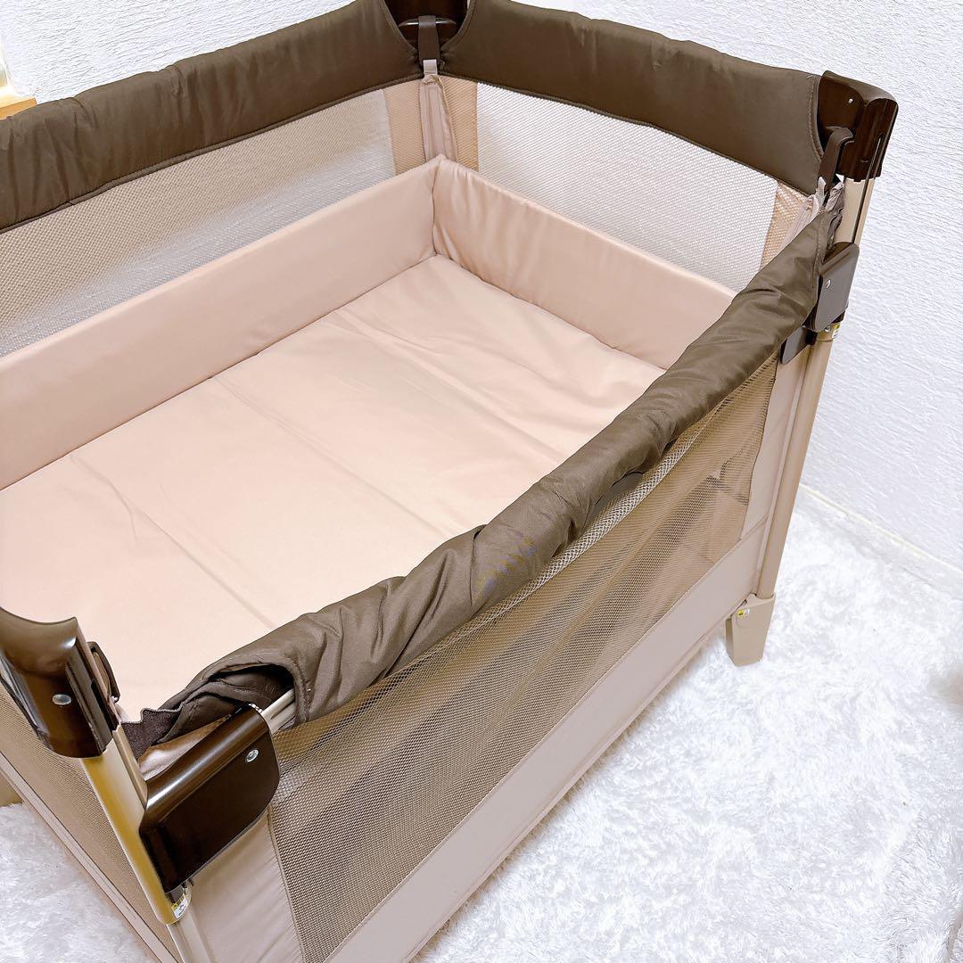 Aprica ココネル ベビーベッド ココア 折りたたみ プレイヤード