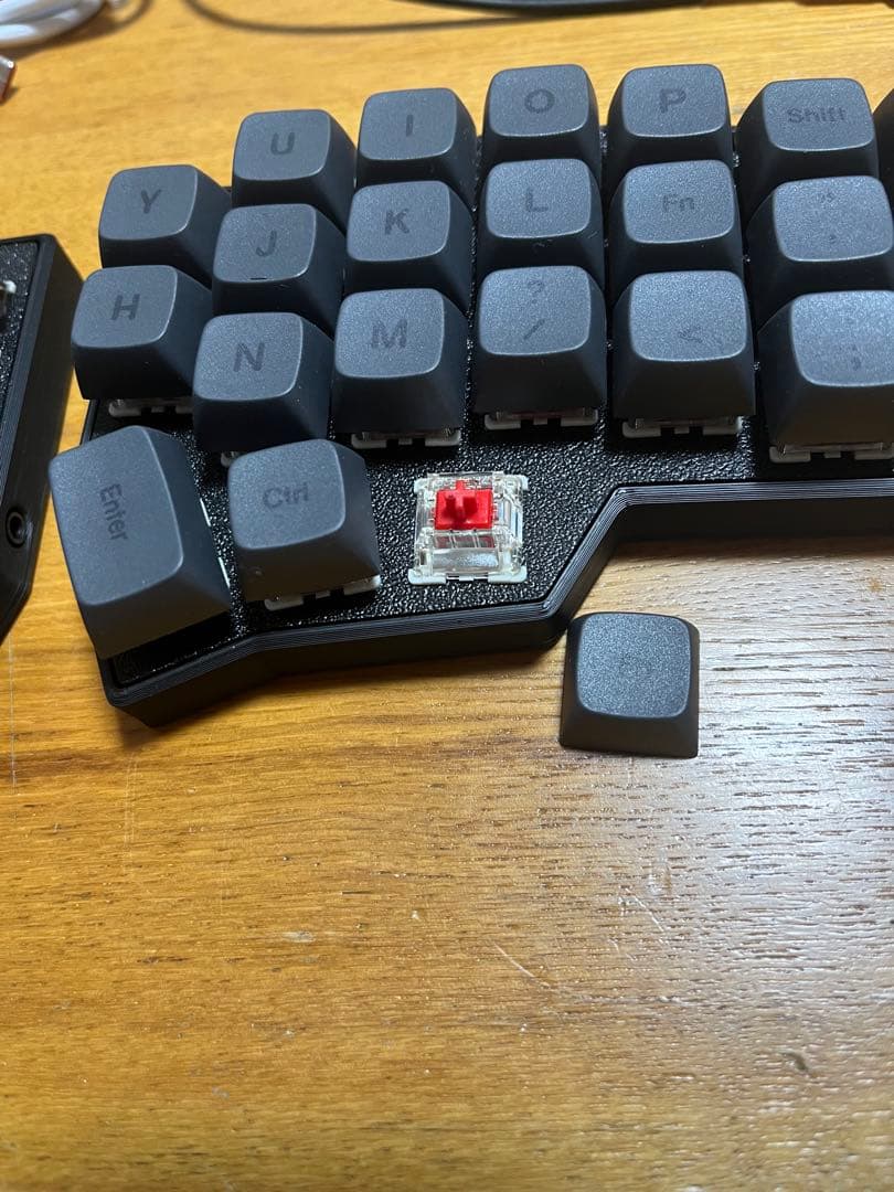 分割メカニカルキーボード 赤軸 46キー RGB 有線 CORNE v4