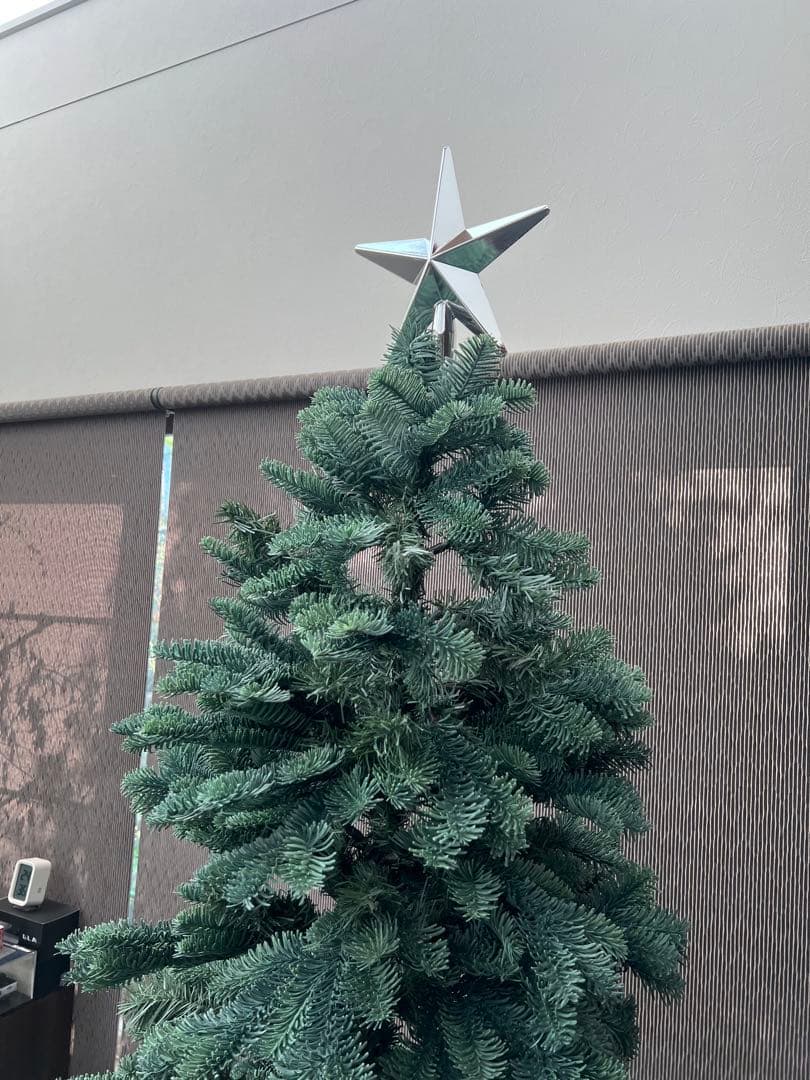 美品　クリスマスツリー 210cm 星型トッパー付き