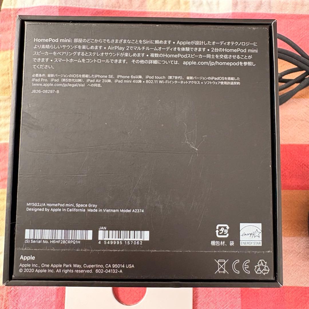 【美品】Apple pod mini スペースグレー