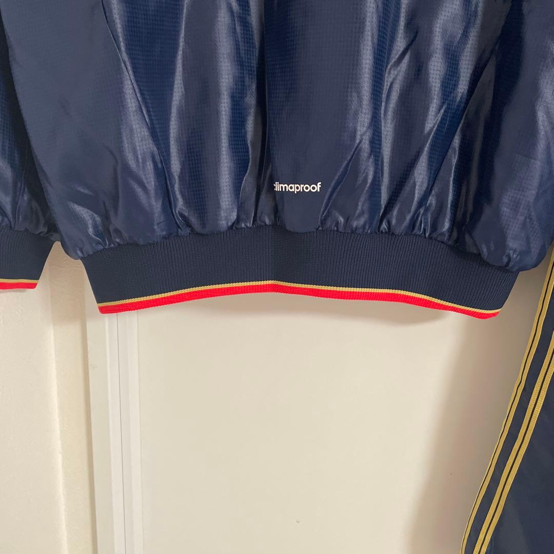 アディダスプロフェッショナル　ウインドブレーカー　上下セット　Lサイズ 裏起毛