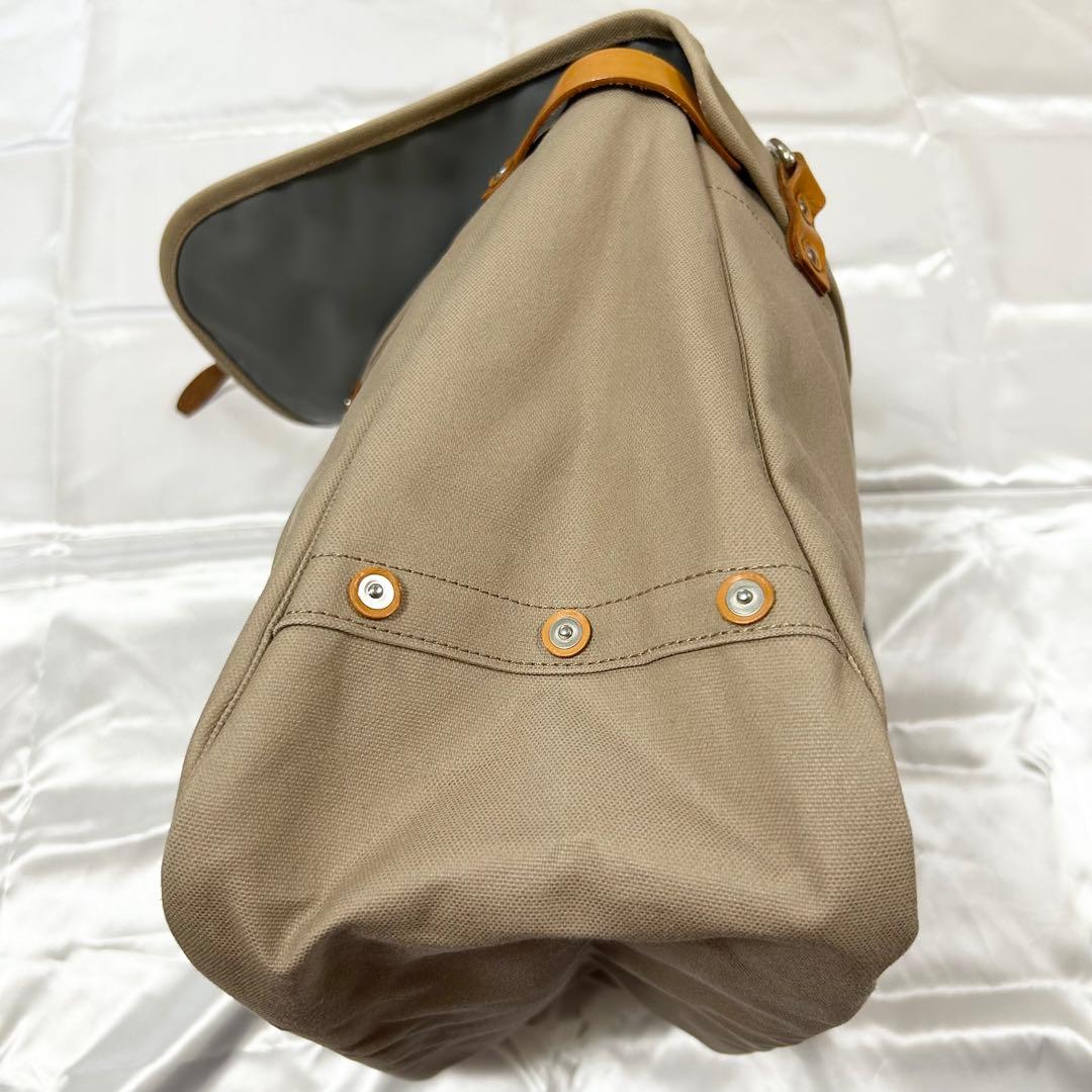 未使用　PORTER ポーター メッセンジャーバッグ キャンバス 無地 ベージュ