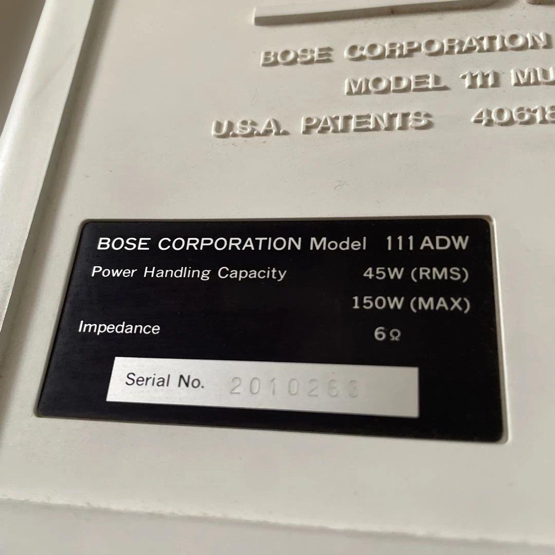 BOSE 111ADW ホワイト スピーカー