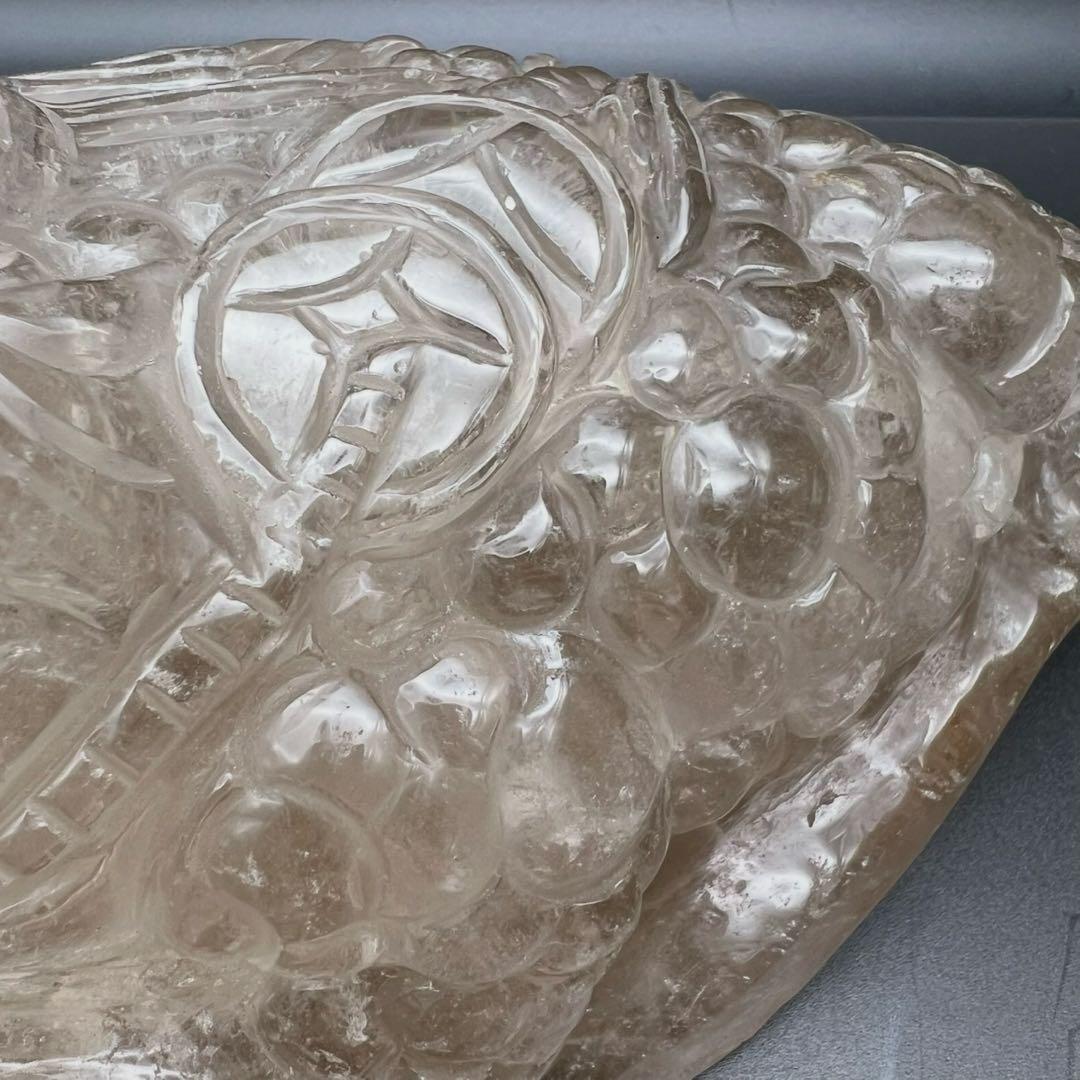 ✨富を招く至高の霊獣✨レインボー ライトニング水晶 三脚蟾蜍 金蟾 天然石 財運