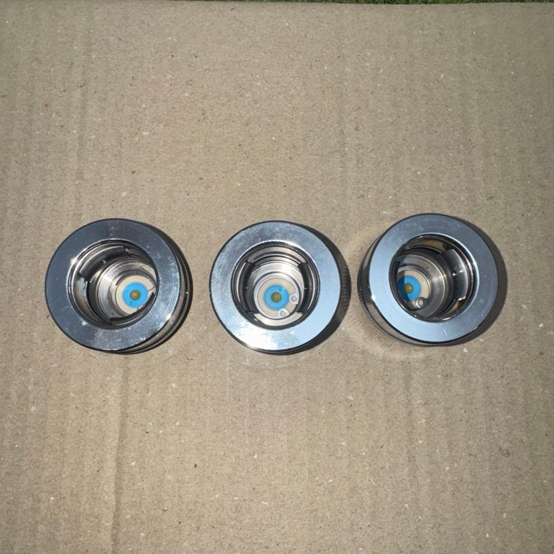 金属製シルバー蛇口 L字型散水用バルブ3個セット［2257］