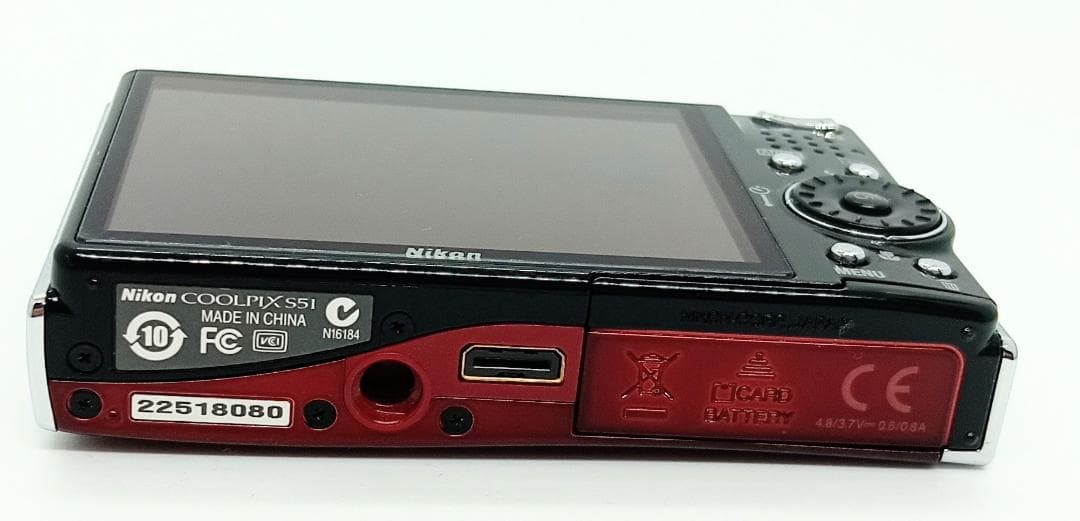 Nikon COOLPIX S51 8.1MP 3X zoom レッド 美品