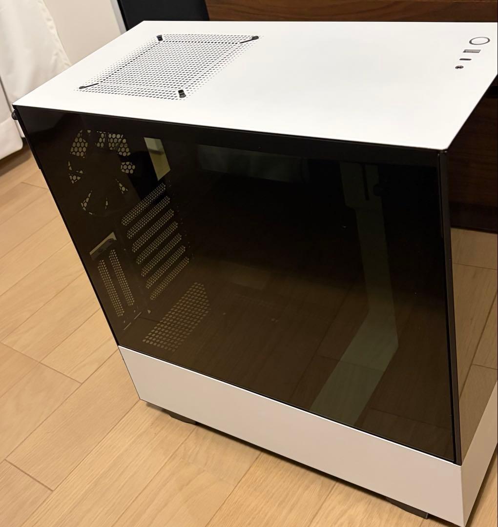 NZXT H510 Elite（ホワイト） 強化ガラス ＋ ラック（希望者のみ）
