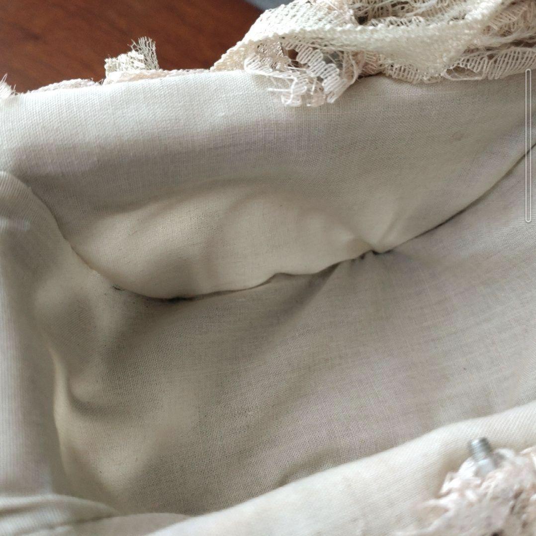 ヴィンテージ風 ミニチュア乳母車 木製車輪