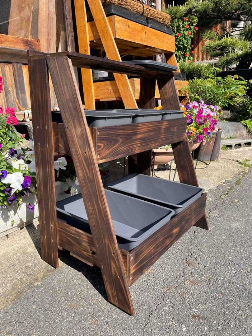 メダカ飼育ラック中　ケース付