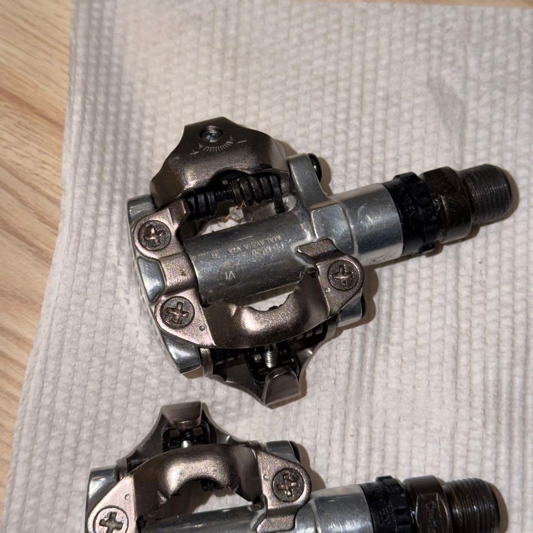 adidas velosamba white　SPDペダルセット