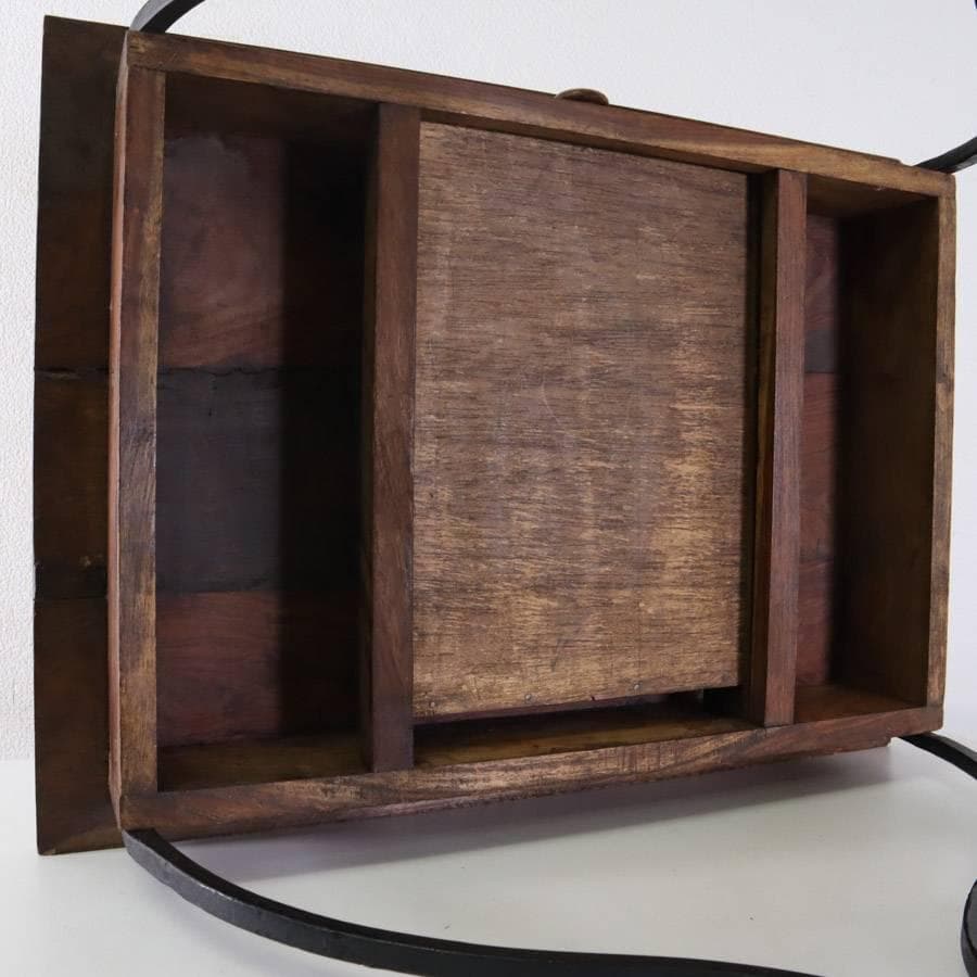 値下アンティーク調 アイアン脚 サイドテーブル 花台 飾り台 古材 引き出し付