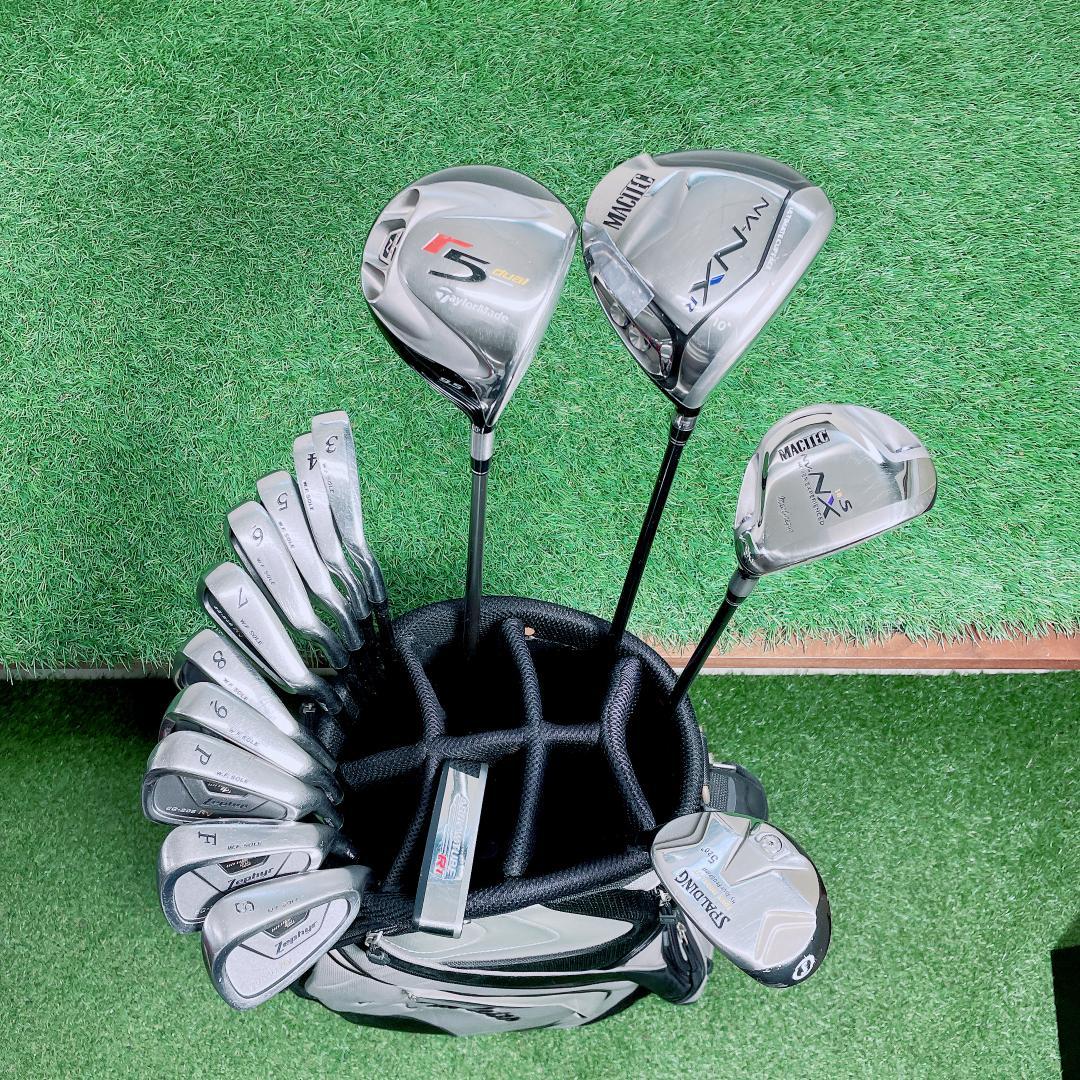 テーラーメイド r5 dual メンズ ゴルフクラブ セット 15本　N2347