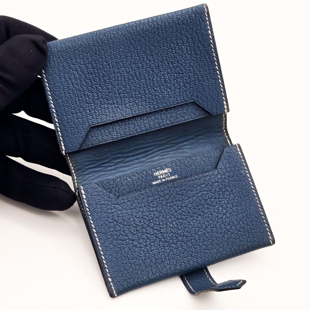 argon57 カードケース 名刺入れ ブルー HERMES