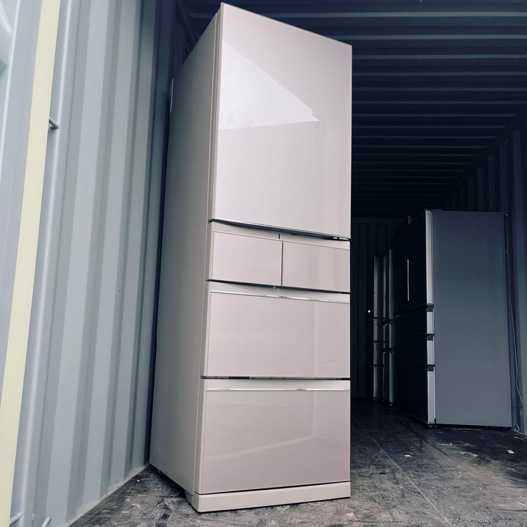 79取付無料！三菱ワイドチルドルーム搭載高性能ラベンダーピンク5ドア冷蔵庫！