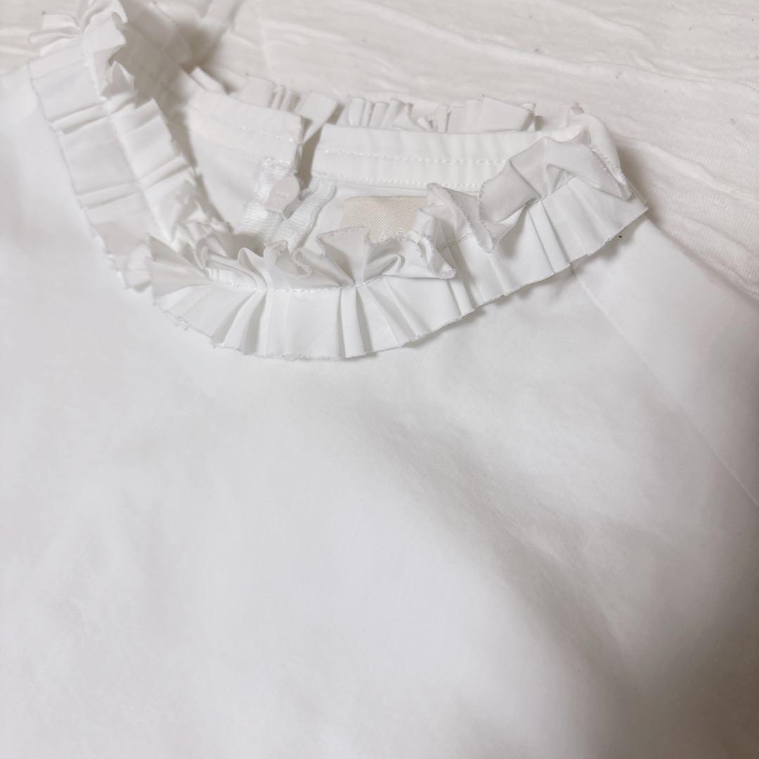 MARILYN MOON タックフリル　ボリュームスリーブ　ブラウス　袖バルーン