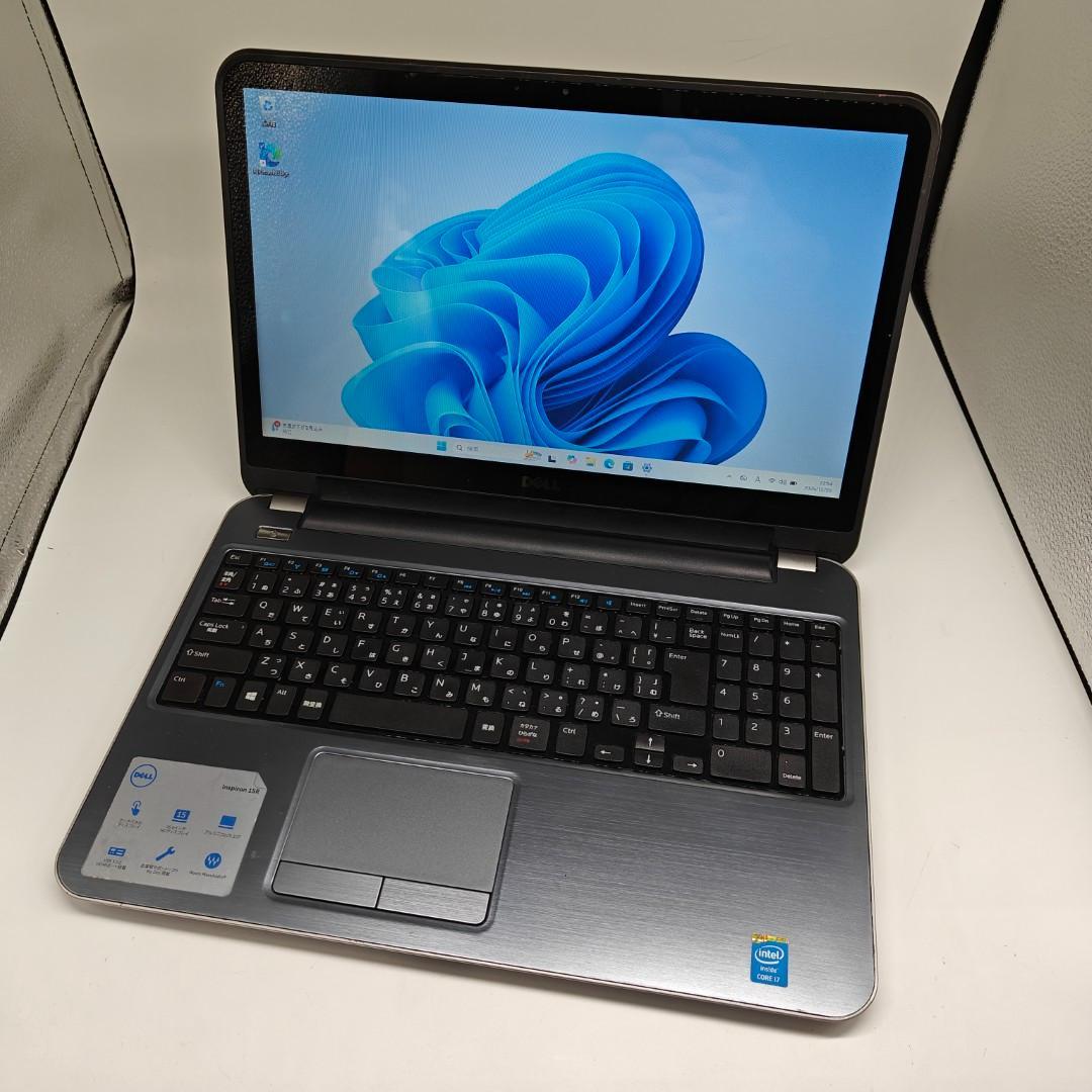 【DELL】爆速i7 SSD256GB 8GB タッチパネル搭載 ノートPC