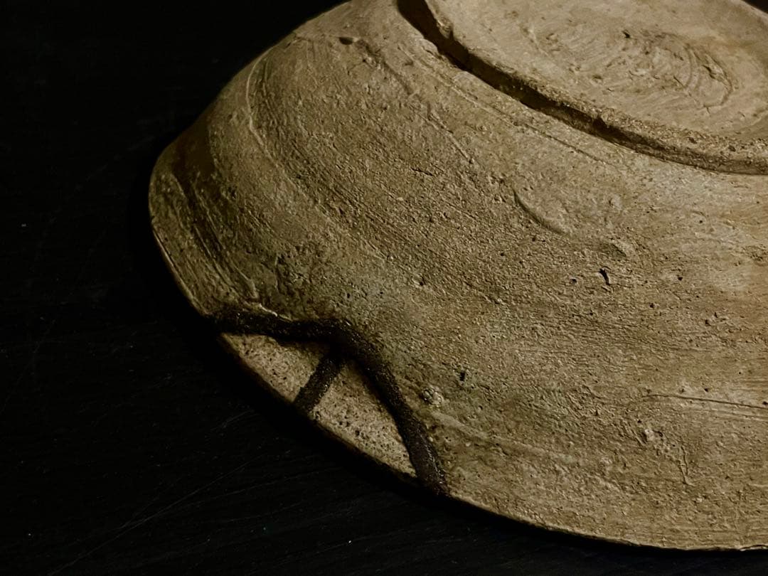 「母」 桃源旧蔵 古瀬戸 山茶碗 漆直し 仕舞い箱 (250807福3-A)