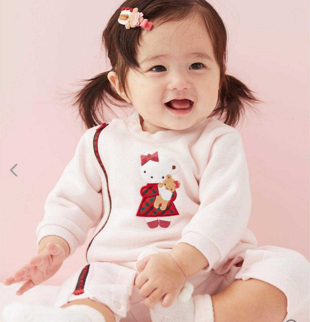 familiar　カバーオール（秋冬）ピンク