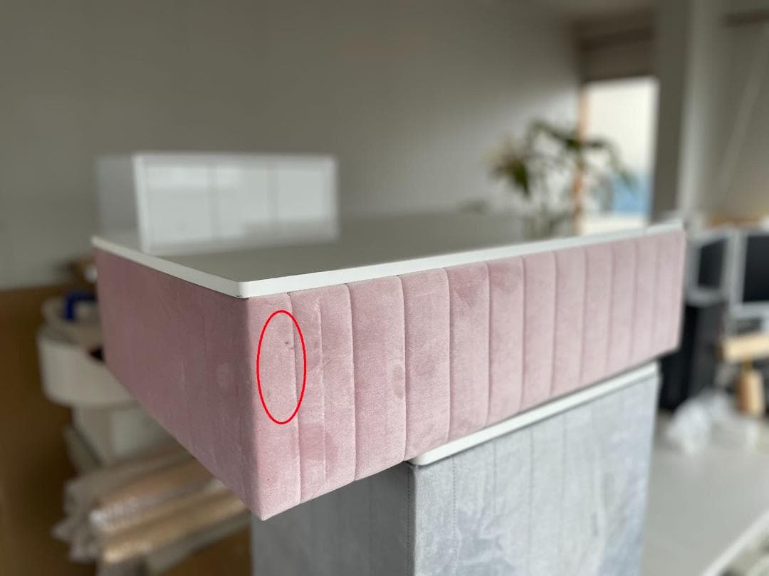 ピンクのドレッサー 60cm デスクのみ訳あり品　実物写真あり 108-60-②